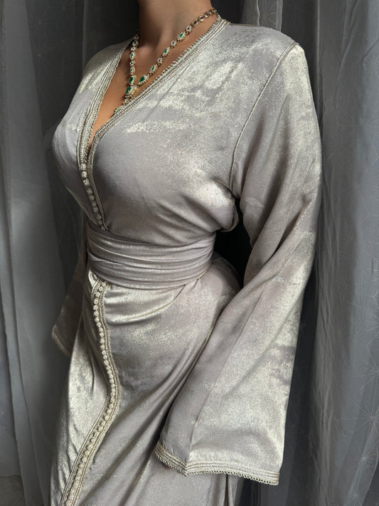 Caftan Champagne Satiné